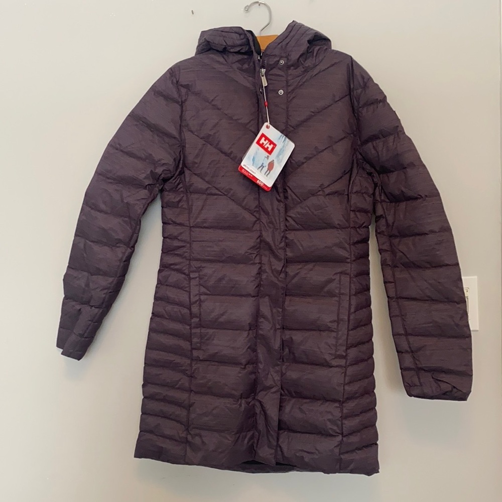 helly hanson saga down parka size small